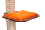 Holzfarbe: Mahagoni - Auflage: Orange