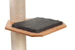 Holzfarbe: Buche - Auflage: Dunkelgrau